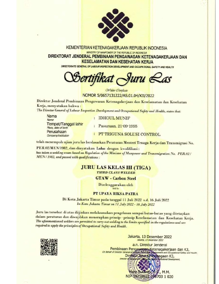 Welder - Idhoul Munif